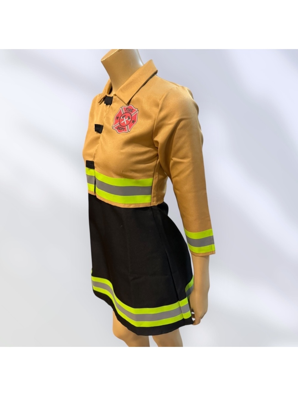 Novelty Women XS kids XL Firefighter Halloween Costume Cosplay LARP Miniskirt
